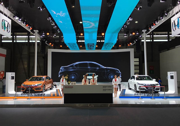 搭载Honda先进SPORT HYBRID和SPORT TURBO系统新车型亮相浦东车展