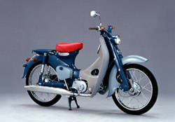 Honda Cub(弯梁)系列摩托车全球累计产量达6000万辆-SuperCubC100(第一代日本)