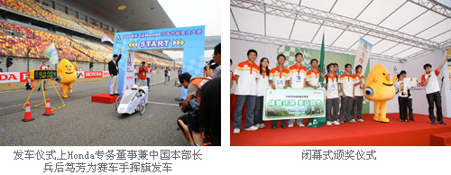 节能车云集上海，参加Honda节能竞技大赛-仪式